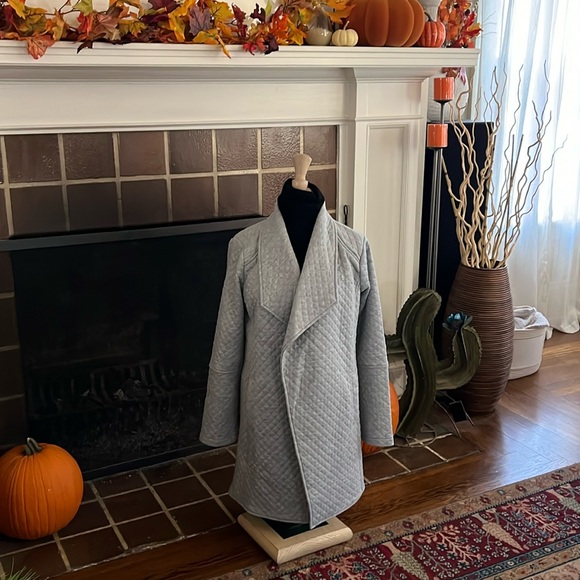 NWT Hem& Thread Quilt pattern Open Front Car Coat - Picture 1 of 6